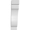 Ekena Millwork 5-in. W x 16-in. D x 22-in. H Copenhagen Architectural Grade PVC Knee Brace BRCP05X16X22CHG - alternate 4